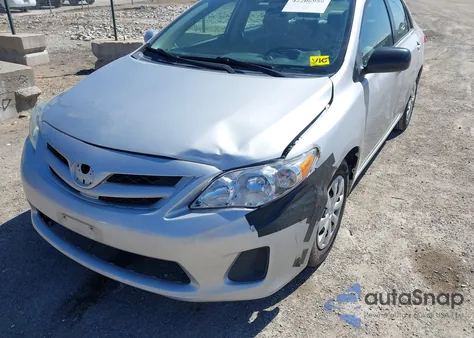 2011 Toyota Corolla Le z USA, uszkodzony, nr VIN 2T1BU4EE6BC589816